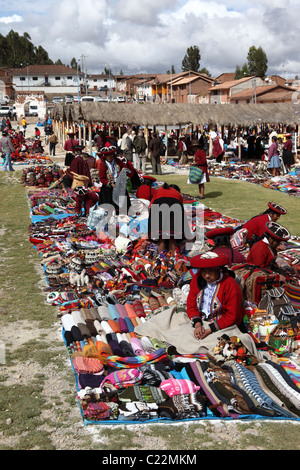 Cale au marché de Chinchero , Vallée Sacrée , près de Cusco , Pérou Banque D'Images