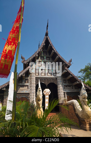 Le viharn et chedi du Wat Lok Moli (également connu sous le nom de Wat Lok Molee). Chiang Mai, Chiang Mai, Thaïlande Banque D'Images