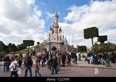 Cinderella's Castle à Disneyland Paris, France Banque D'Images