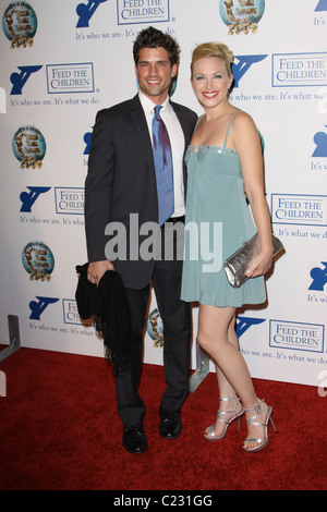 Adrienne Frantz et Justin Guarini 2009 World Magic awards tenue à l'Barker Hanger à Santa Monica Los Angeles, Californie - Banque D'Images