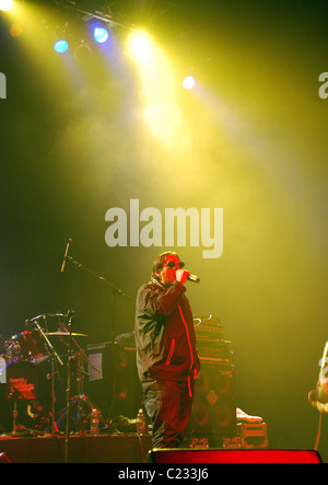 Shaun Ryder des Happy Mondays se produisant au Hammerstein Ballroom de New York, USA - 09.10.09 Ian Garland/ Banque D'Images