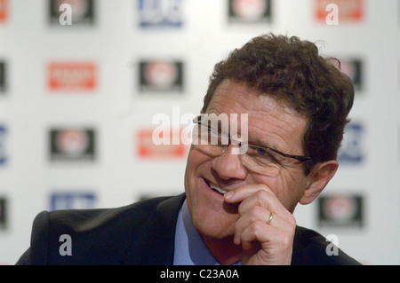 Entraîneur de football Angleterre Fabio Capello. (Usage éditorial uniquement) Banque D'Images