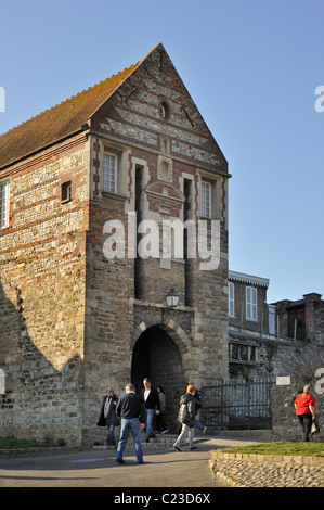 La porte de Nevers / Porte de Nevers à Saint-Valery-sur-Somme, Baie de Somme, Picardie, France Banque D'Images