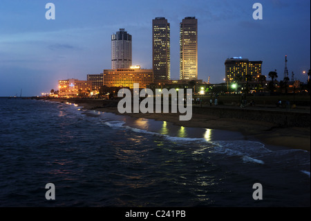 Colombo dans la nuit. Sri Lanka Banque D'Images