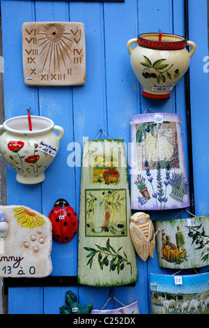 Boutique de souvenirs à Les Baux de Provence, Bouches-du-Rhône, Provence, France. Banque D'Images