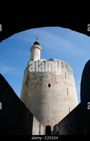 Tour de tour de Constance, Aigues-Mortes, Provence, France. Banque D'Images