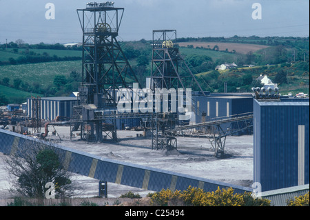 Baldhu, Chacewater, Cornouailles, Angleterre vers 1978. Wheal Jane Tin Mine, Cornish Tin Mining Company. ANNÉES 1970 ROYAUME-UNI HOMER SYKES Banque D'Images