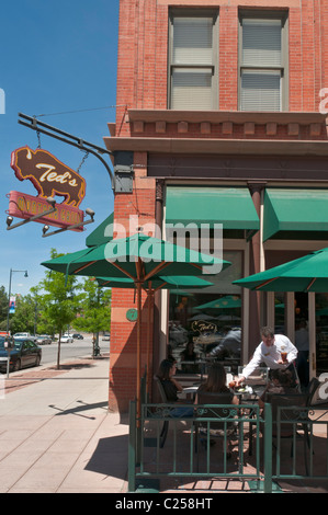 Colorado, Denver, Larimer Square, Ted's Montana Grill, caractéristiques de la viande de bison, fondée par Ted Turner Banque D'Images