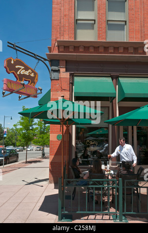 Colorado, Denver, Larimer Square, Ted's Montana Grill, caractéristiques de la viande de bison, fondée par Ted Turner Banque D'Images