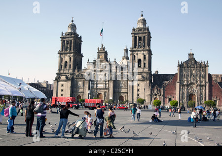 Dans la cathédrale Metropolitana Mexico Zocalo Banque D'Images