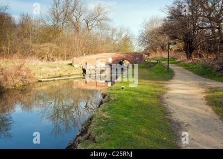 Canal Chesterfield, Derbyshire en Angleterre Banque D'Images