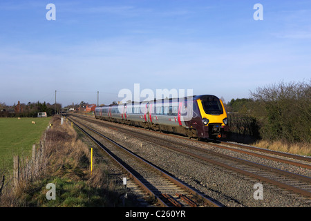 AXC voyager se dirige vers le sud à travers avec une Plymouth Eckington service lié au 8/2/11. Banque D'Images