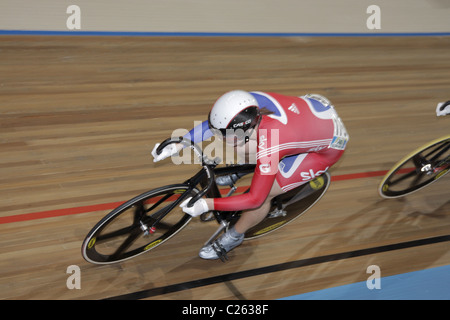 JAMES Rebecca Angharad sprint femmes Championnats du Monde UCI sur piste Apeldoorn 25 Mars 2011 Banque D'Images