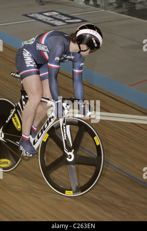 Sandie Clair france sprint femmes Championnats du Monde UCI sur piste Apeldoorn 25 Mars 2011 Banque D'Images