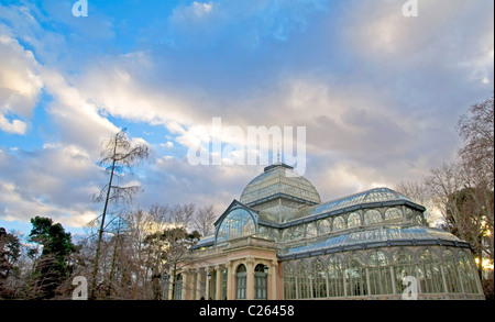 Crystal Palace (1886-87), Parque del Buen Retiro. Madrid. Espagne Banque D'Images