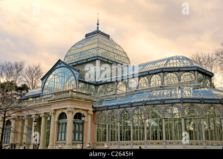 Crystal Palace (1886-87), Parque del Buen Retiro. Madrid. Espagne Banque D'Images