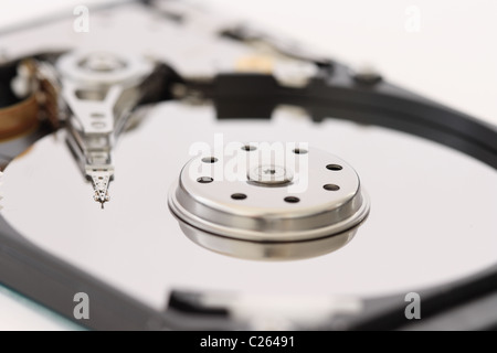 Vue détaillée d'une partie de disque dur - Disque dur - disques durs Banque D'Images