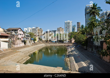 Banganga tank, Mumbai, Inde Banque D'Images