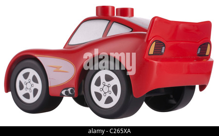 Toy Cars,bleu,rouge Banque D'Images