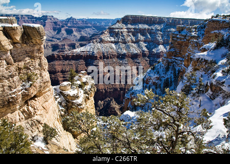 Le Grand Canyon South Rim. De l'Arizona. Banque D'Images