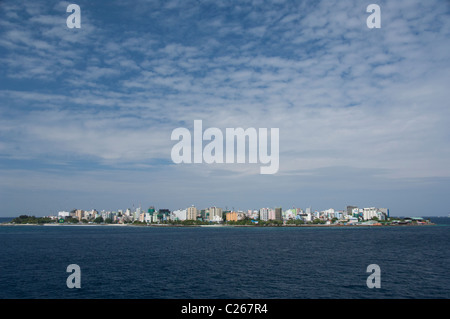 Les Maldives, Male, la capitale de l'archipel des Maldives. Banque D'Images