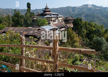 Trek de Nahmsen à Hsipaw. Le nord de l'État Shan. Myanmar Banque D'Images