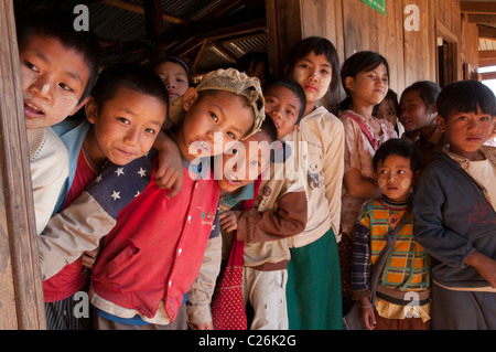 Trek de Nahmsen à Hsipaw. Le nord de l'État Shan. Myanmar Banque D'Images