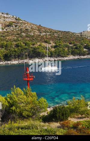 Île de Lastovo, Skrivena luka Banque D'Images