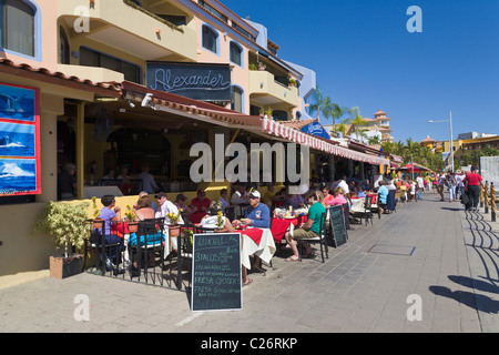 Restaurants à Cabo San Lucas, Baja California, Mexique Banque D'Images