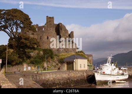 King John's Castle et port, Carlingford, comté de Louth, Ireland Banque D'Images