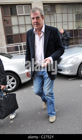 Jeremy Clarkson en dehors de la BBC Radio 1 studios London, England - 27.11.09 Banque D'Images