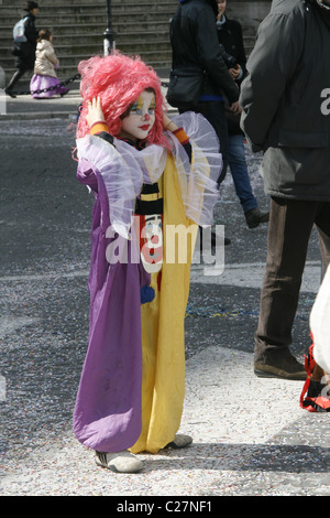 Procession carnaval célébrations dans la rue via Nazionale, à Rome, Italie Banque D'Images