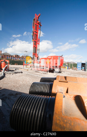 Un projet d'énergie géothermique par Newcastle University, financé par le ministère de l'énergie et du changement climatique. Banque D'Images