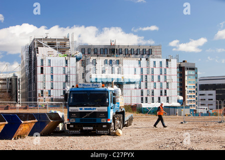 Site de construction de nouveaux bâtiments de l'Université de Newcastle qui sera neutre en carbone. Banque D'Images