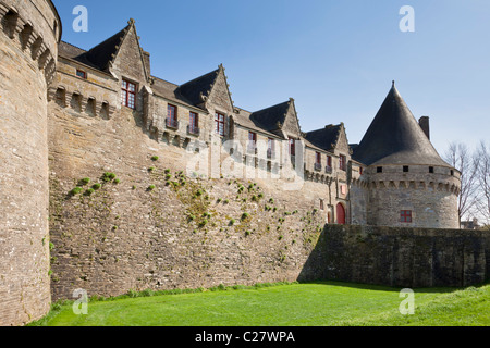 Château des Rohan, Pontivy, Morbihan, Bretagne, France, Europe Banque D'Images