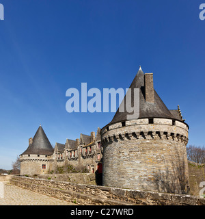 Château des Rohan, Pontivy, Morbihan, Bretagne, France, Europe Banque D'Images