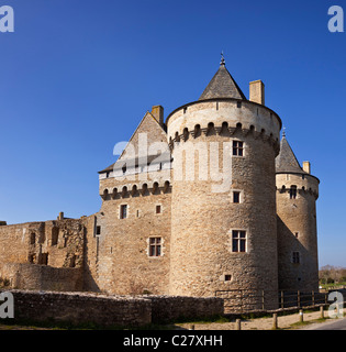 Château de Suscinio, presqu'île de Rhuys, Morbihan, Bretagne, France, Europe Banque D'Images