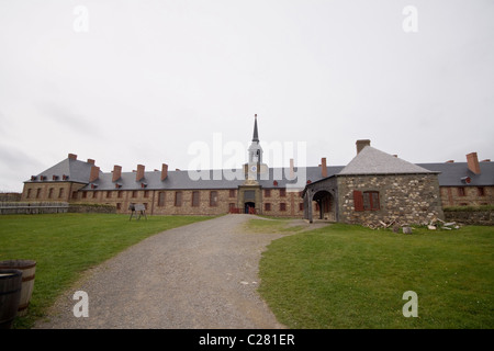 Kings Bastion Barracks bâtiment à Fortress of Louisbourg National Historic Site, l'île du Cap-Breton, Nouvelle-Écosse, Canada Banque D'Images