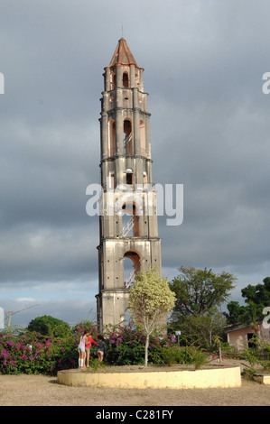 Iznaga Estate Tower Cuba Banque D'Images