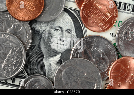 Dollar, dollars, argent, billets de banque américains Banque D'Images