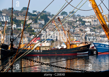 Le port de Newlyn, Penzance, Cornwall, United Kingdom Banque D'Images