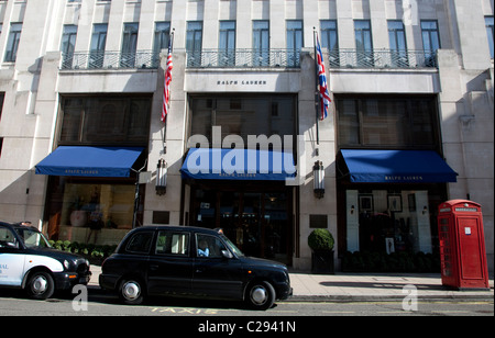 Boutique de mode Ralph Lauren, New Bond Street, Londres Banque D'Images