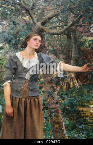 Détail : Jeanne d'Arc, 1879, par Jules Bastien-Lepage Banque D'Images