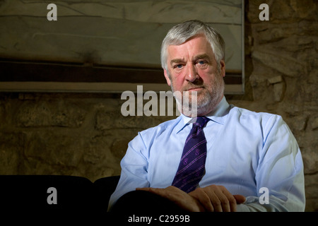 Alex Fergusson, MSP Président du Parlement écossais, lors d'un entretien dans son bureau privé à Holyrood Banque D'Images