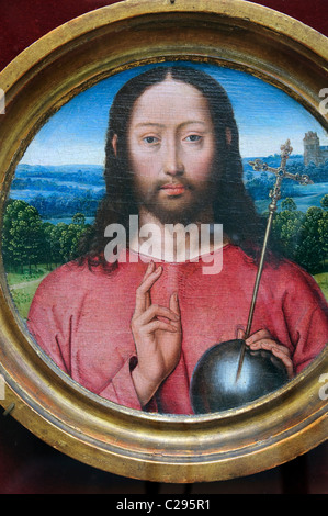 Salvator mundi, 1475-1999, l'atelier de Hans Memling, Banque D'Images