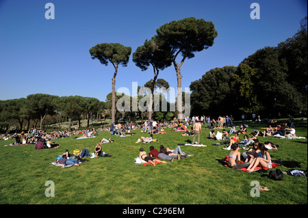 Italie, Rome, Villa Ada Banque D'Images