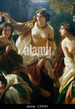 Détail : Florinda, 1853, par Franz Xaver Winterhalter, Banque D'Images