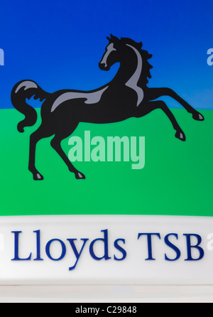 Un signe de la banque Lloyds TSB Banque D'Images