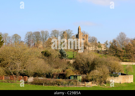 Les ruines du vieux château de Sherborne dans le Dorset en Angleterre Banque D'Images