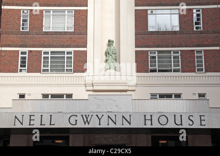 La façade à Nell Gwynn House, Sloane Avenue, Royal Borough de Kensington & Chelsea, London, SW3, au Royaume-Uni. Banque D'Images